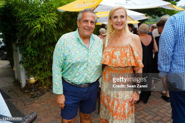 Greg D'Elia and Ruth Miller attend Southampton African American Museum Benefit Party hosted by Jean Shafiroff & Martin Shafiroff & Aisha Christian &...