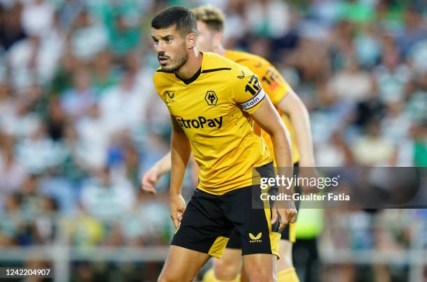 Conor Coady of Wolverhampton Wanderers FC during the Pre-Season Friendly match between Wolverhampton Wanderers and Sporting CP at Estadio Algarve on...