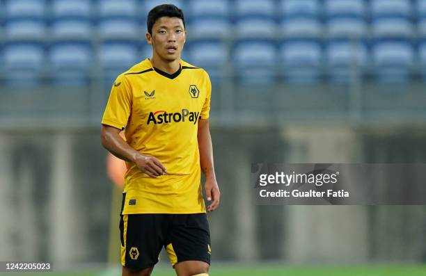 Hwang Hee-Chan of Wolverhampton Wanderers FC during the Pre-Season Friendly match between Wolverhampton Wanderers and Sporting CP at Estadio Algarve...