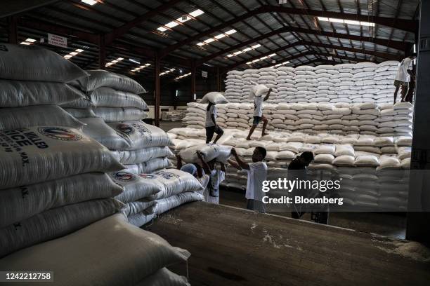 Bangan Rice Storage Rice Production Plant In The Philippines Photos and Premium High Res ...