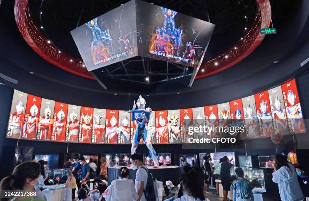 The world's first Ultraman themed entertainment zone officially opens after a week of trial operation at Haichang Ocean Park in Shanghai, China, on...