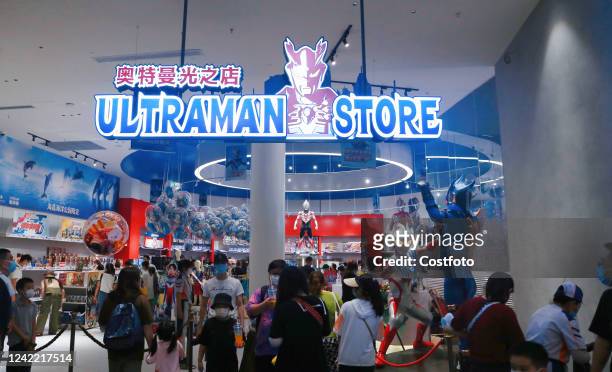 The world's first Ultraman themed entertainment zone officially opens after a week of trial operation at Haichang Ocean Park in Shanghai, China, on...