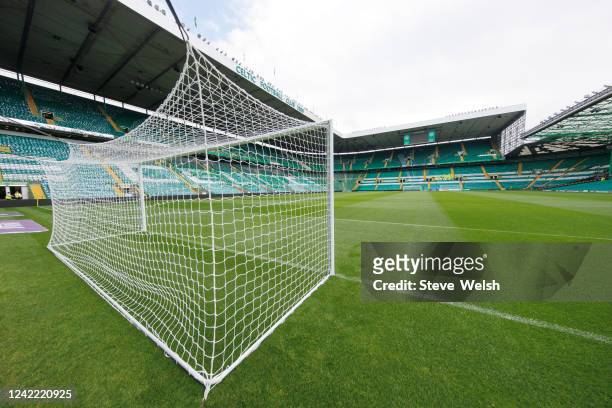 General view before the Cinch Scottish Premiership match between Celtic FC and Aberdeen FC at Celtic Park on July 31, 2022 in Glasgow, United Kingdom.