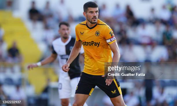 Conor Coady of Wolverhampton Wanderers FC during the Pre-Season Friendly match between SC Farense and Wolverhampton Wanderers at Estadio Sao Luis on...