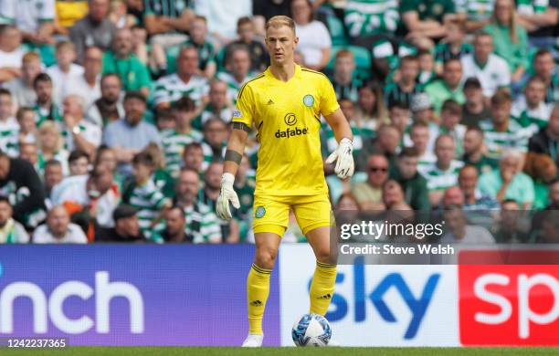 Joe Hart of Celtic during the Cinch Scottish Premiership match between Celtic FC and Aberdeen FC at Celtic Park on July 31, 2022 in Glasgow, United...