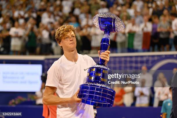 Jannik Sinner during the Tennis Internationals ATP Croatia Open Umag - Alcaraz vs Sinner on July 31, 2022 at the Umago in Umago, Croatia