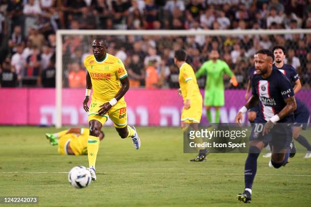 Moussa SISSOKO during the Champions Trophy match between Paris Saint Germain and FC Nantes at Bloomfield Stadium on July 31, 2022 in Tel Aviv,...