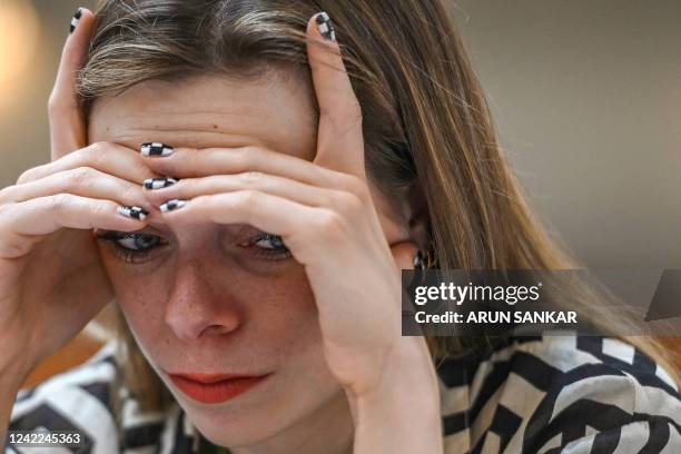 Dina Belenkaya of Israel competes, during the Round 4 game