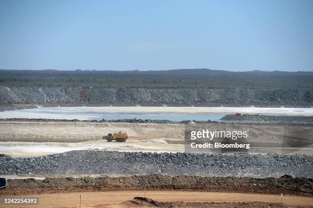 The Pilbara Minerals Ltd. Pilgangoora lithium project in Port Hedland, Western Australia, on Friday, July 29, 2022. The highest bid for material...