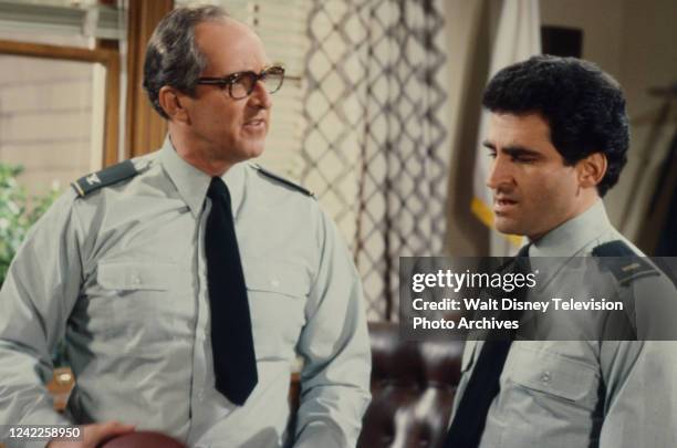 Los Angeles, CA Roger Bowen, Paul Kreppel appearing in the ABC-TV series 'At Ease'.