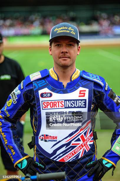 Kyle Howarth during the Sports Insure British Speedway Championship Final at the National Speedway Stadium, Bellevue, Manchester, England on Monday...