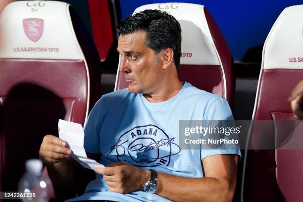 Vincenzo Montella manager of Adana Demirspor looks on during the 1st Angelo Iervolino Trophy match between Adana Demispor and Reggina 1914 at Stadio...