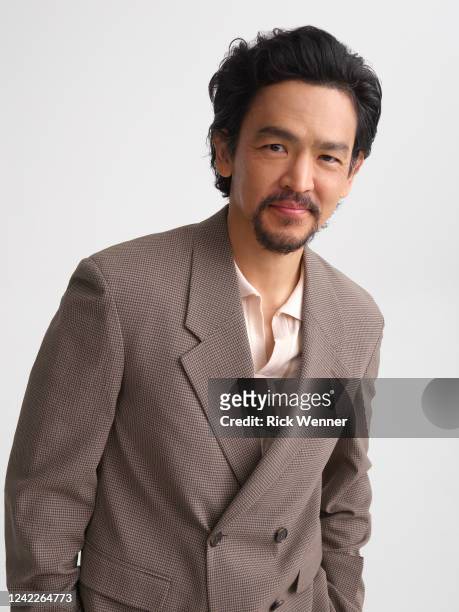 John Cho from the film 'Don't Make Me Go' poses for a portrait during the 2022 Tribeca Film Festival at Spring Studio on June 13, 2022 in New York...