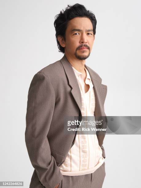 John Cho from the film 'Don't Make Me Go' poses for a portrait during the 2022 Tribeca Film Festival at Spring Studio on June 13, 2022 in New York...