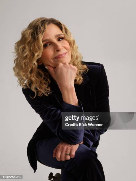 Kyra Sedgwick from the film 'Space Oddity' poses for a portrait during the 2022 Tribeca Film Festival at Spring Studio on June 12, 2022 in New York...