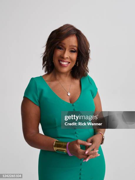 Gayle King poses for a portrait during the 2022 Tribeca Film Festival at Spring Studio on June 13, 2022 in New York City.