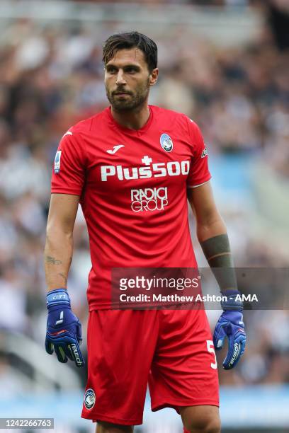 Marco Sportiello of Atalanta during the Pre Season Friendly between Newcastle United and Atalanta B.C. At St James' Park on July 29, 2022 in...