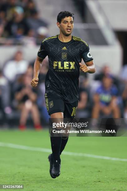 Carlos Vela of Los Angeles Football Club during the Major League Soccer match between Los Angeles Football Club and Seattle Sounders FC at Banc of...