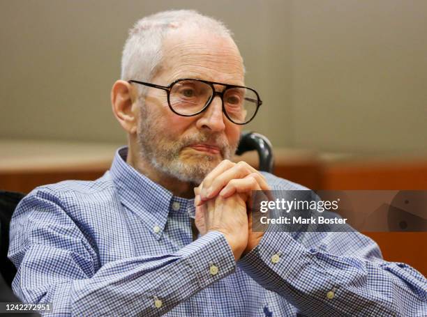 New York real estate scion Robert Durst appears in the Los Angeles Superior Court Airport Branch for a pre-trial motions hearing involving witnesses...