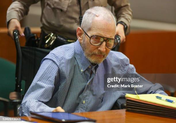 New York real estate scion Robert Durst appears in the Los Angeles Superior Court Airport Branch for a pre-trial motions hearing involving witnesses...