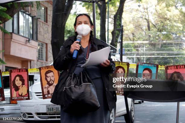 Relatives, friends and activists remember Alejandra Negrete, Nadia Vera, Yesenia Quiroz, Mile Martin and Ruben Espinosa, after 7 years of impunity...