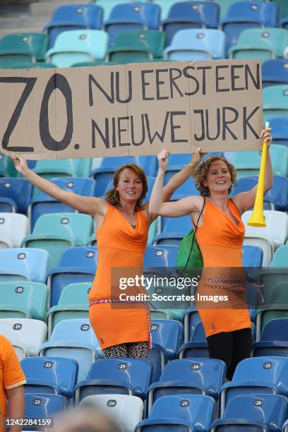 Holland supporters bavaria jurk during the World Cup match between Holland v Japan on June 19, 2010