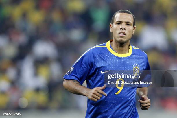 Brazil Luis Fabiano during the World Cup match between Holland v Brazil on July 2, 2010