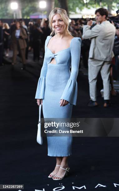 Sienna Miller attends the World Premiere of "The Sandman" at BFI Southbank on August 3, 2022 in London, England.