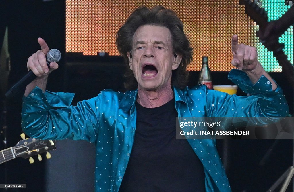 Rsr Singer British rock band The Rolling Stones' singer Mick Jagger performs on ...