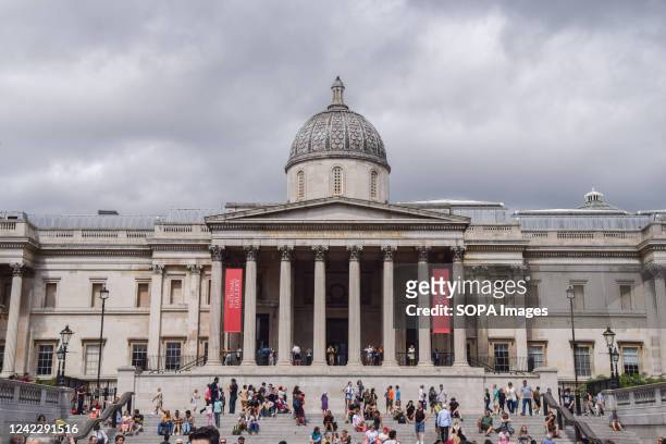 General view of the National Gallery in Trafalgar Square.