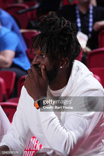 Player DeMarre Carroll attends a game between the Minnesota Timberwolves and the Milwaukee Bucks during the 2022 Las Vegas Summer League on July 13,...