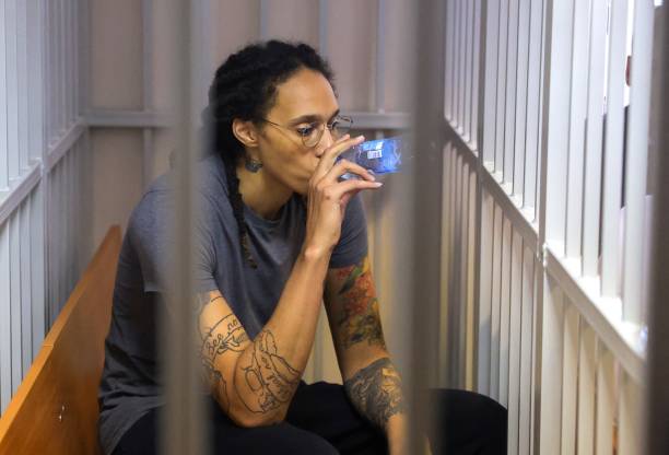 Women's National Basketball Association basketball player Brittney Griner, who was detained at Moscow's Sheremetyevo airport and later charged with...