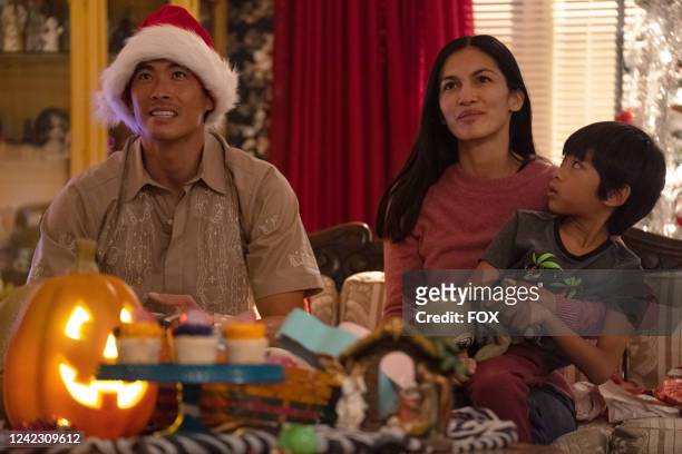Guest star Ivan Shaw, Élodie Yung and Valentino/Sebastien LaSalle in the Our Father, Who Art in Vegas episode of THE CLEANING LADY airing Monday,...
