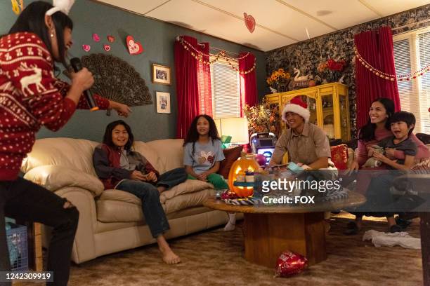 Martha Millan, Sean Lew, Faith Bryant, guest star Ivan Shaw, Élodie Yung and Valentino/Sebastien LaSalle in the Our Father, Who Art in Vegas episode...