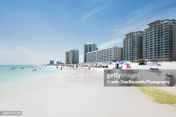 summer and travel - concept - destin beach stock-fotos und bilder