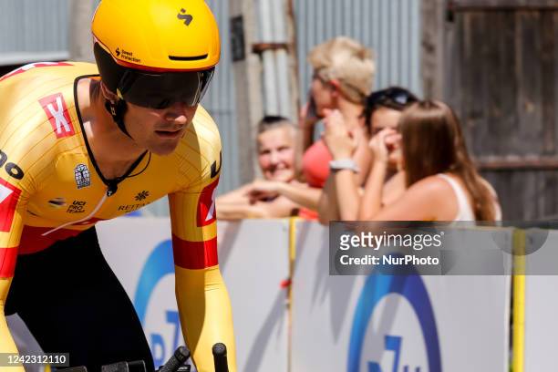 Syver from Norway of UNO-X PRO Cycling team competes during the 6th day of the 79. Tour de Pologne UCI World Tour in Nowy Targ, Poland on August 4,...