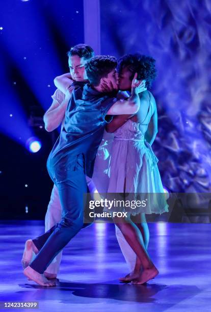 Contestants Beau, Carter and Ralyn dance a routine on SO YOU THINK YOU CAN DANCE airing Wednesday, July 27 on FOX.