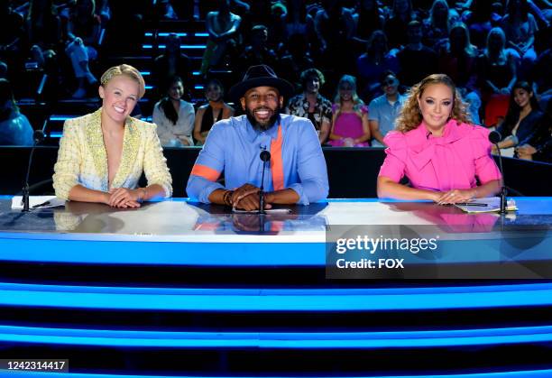 Judges JoJo Siwa, Stephen tWitch Boss and Leah Remini on SO YOU THINK YOU CAN DANCE airing Wednesday, July 27 on FOX.