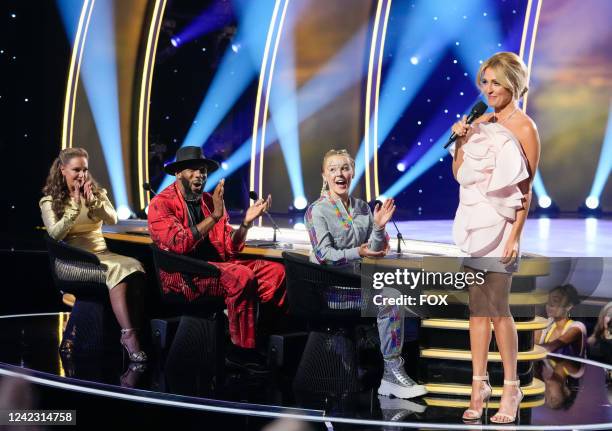 Judges Leah Remind, Stephen tWitch Boss, JoJo Siwa, Host Cat Deeley on SO YOU THINK YOU CAN DANCE airing Wednesday, Aug 3 on FOX.