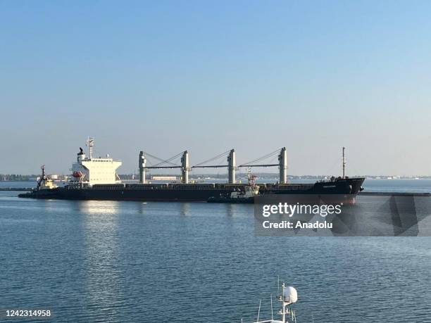 Panama flagged NAVISTAR named , carrying a cargo of 33.000 tons of corn, departs from Odessa Port to arrive in Istanbul, Turkiye for inspection by...