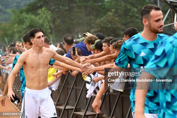 Fabio Miretti during the Pre-Season Friendly between Juventus vs Juventus B on August 04, 2022 in Villar Perosa, Italy.