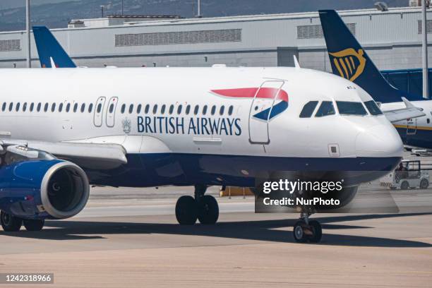 British Airways Airbus A320 aircraft as seen taxiing for departure to London Gatwick Airport LGW from the Greek capital, Athens International Airport...