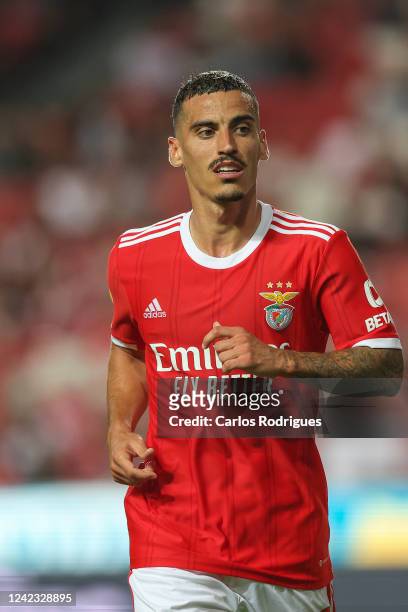 Chiquinho of SL Benfica during the Liga Portugal Bwin match between SL Benfica and FC Arouca at Estadio do Sport Lisboa e Benfica on August 5, 2022...