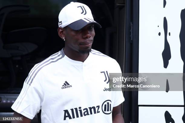 Paul Pogba of Juventus Fc looks on before the Friendly Match between Juventus and Juventus U23. Juventus Fc wins 2-0 over Juventus Fc U23.