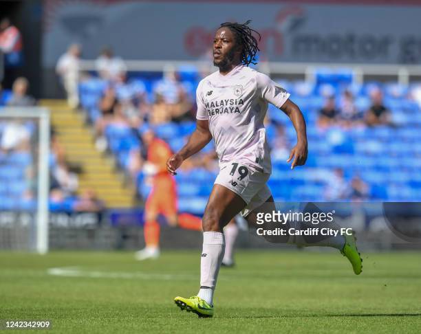 Romaine Sawyers of Cardiff City FC during the Sky Bet Championship between Cardiff City and Reading FC at Select Car Leasing Stadium on Saturday,...