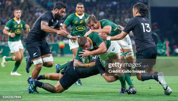 Malcolm Marx of South Africa during The Rugby Championship match between South Africa and New Zealand at Mbombela Stadium on August 06, 2022 in...