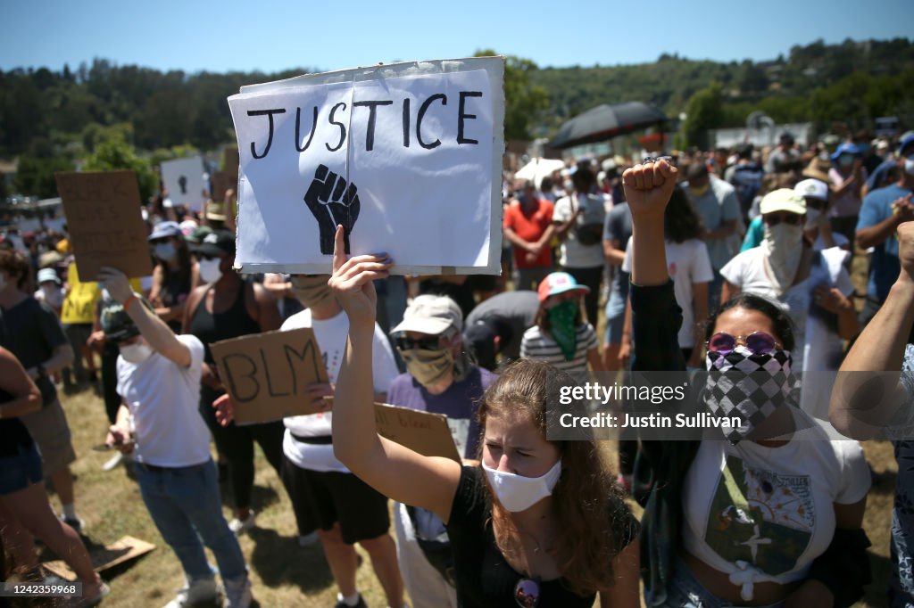 Protesters Rally In The Bay Area After The Death Of George Floyd