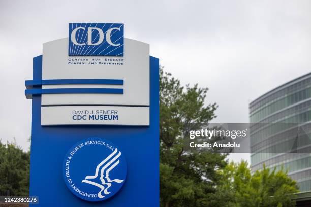 View of the sign of Center for Disease Control headquarters is seen in Atlanta, Georgia, United States on August 06, 2022.