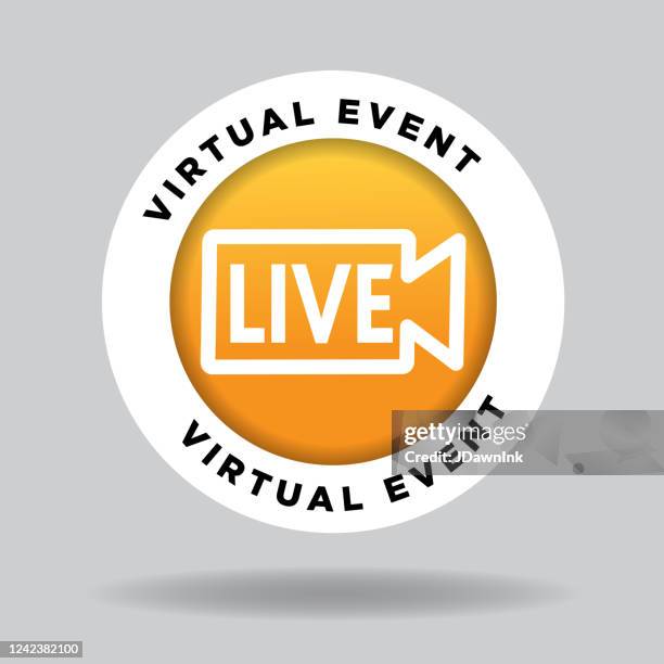 live icon - virtual concert stock illustrations