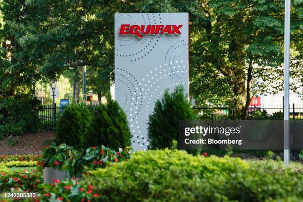 Equifax headquarters in Atlanta, Georgia, US, on Saturday, Aug. 6, 2022. Equifax Inc., the second-biggest global credit bureau, was hit with a...